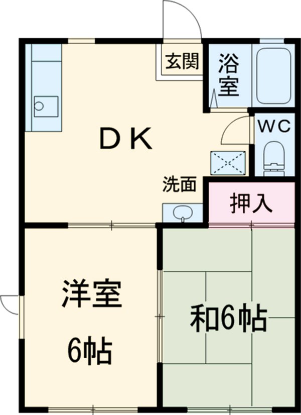 レジデンスみなみAの間取り