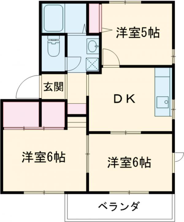 プレゼンテ大和Bの間取り