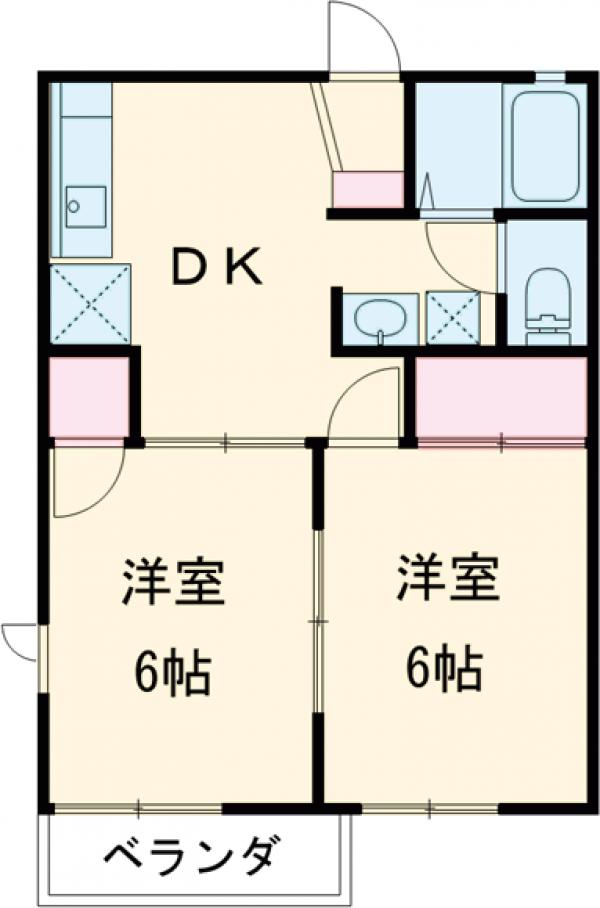 ボナール千吉良 Aの間取り