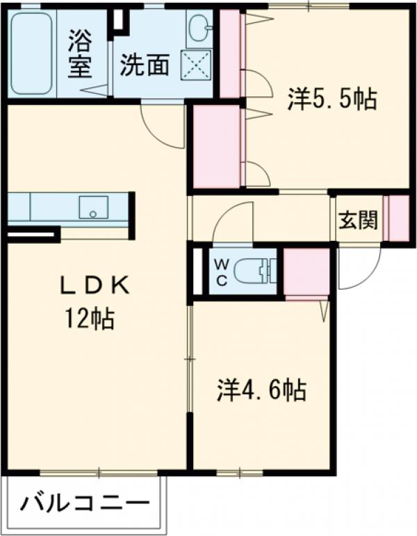 ハートレーベンAの間取り