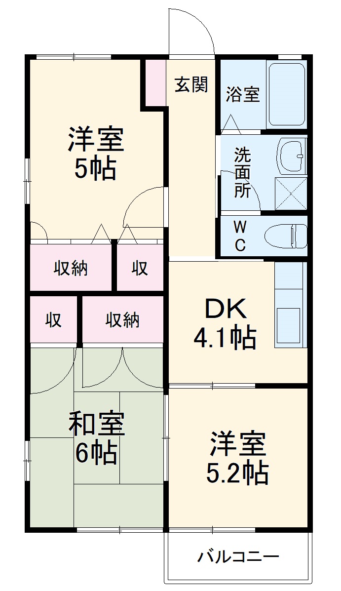 グランシャリオCの間取り