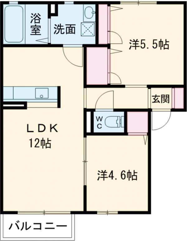 ハートレーベンAの間取り
