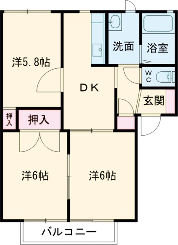 ファミーレDの間取り