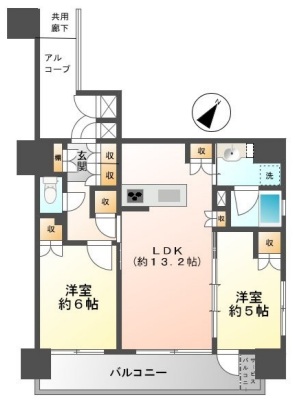 レ・ジェイド豊田マスターヒルズの間取り