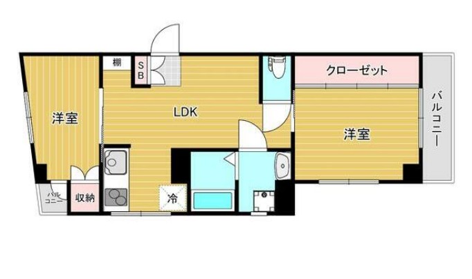 黄金ビルの間取り