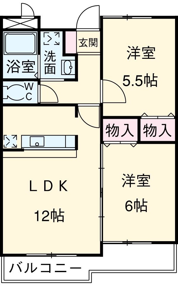 ベルドミール葵22の間取り