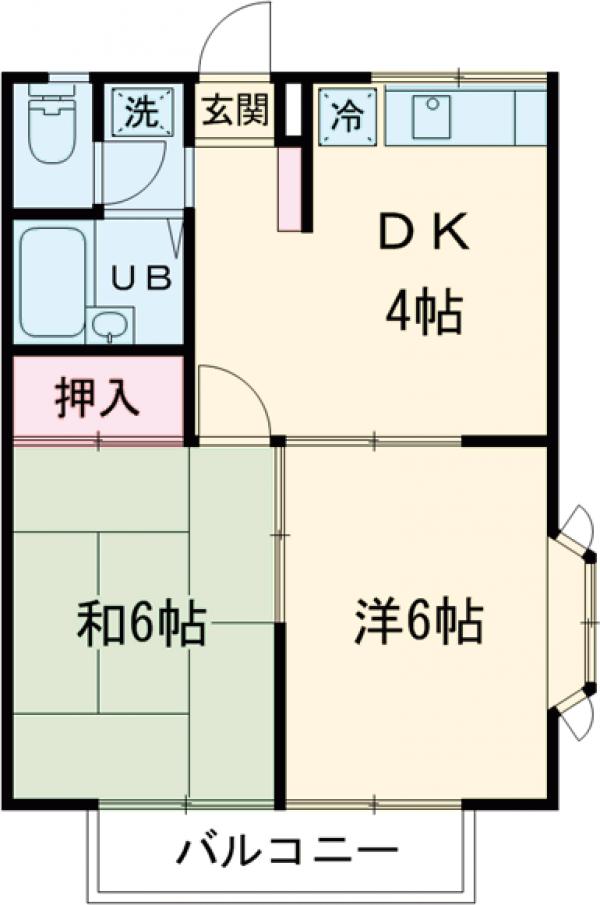 エステートピア小沢双の間取り