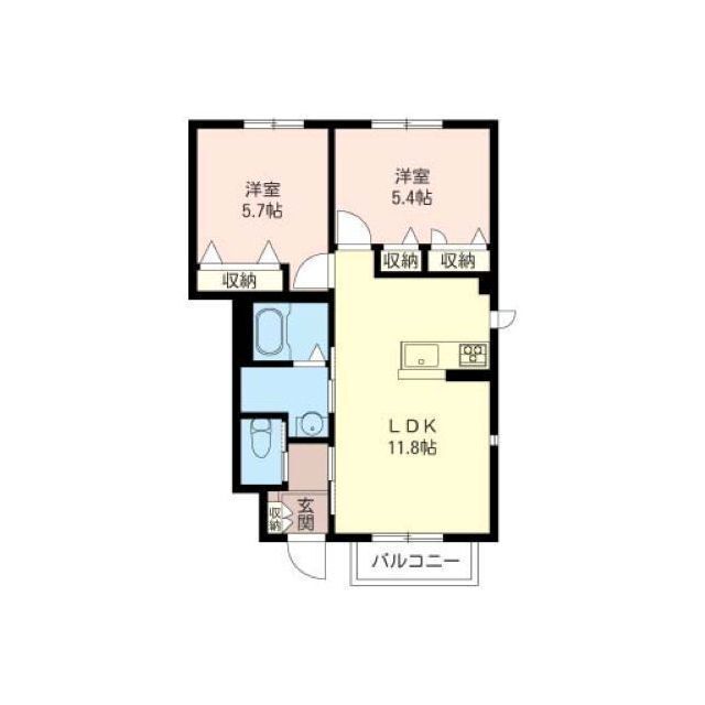 ヴィラ・エステートAの間取り