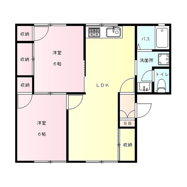 スプリングすぐろBの間取り