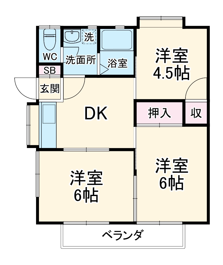 エムハイツの間取り