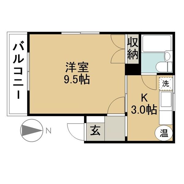 コーポWOODYの間取り