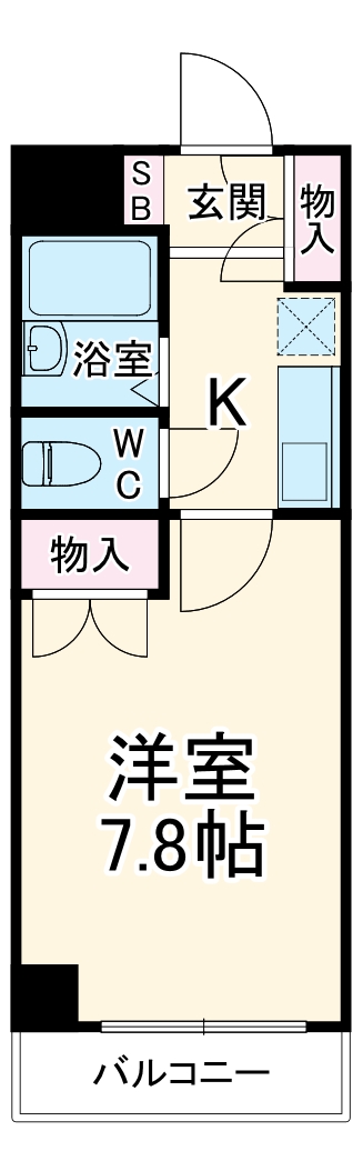 サンヒルズ藤ヶ丘の間取り