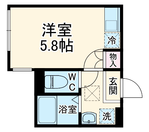 リーヴェルポート西横浜ソニアの間取り