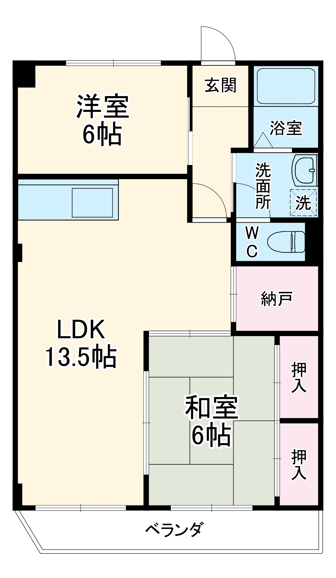 クレール砂田の間取り