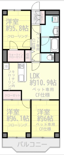 ライオンズガーデン百合ヶ丘の間取り