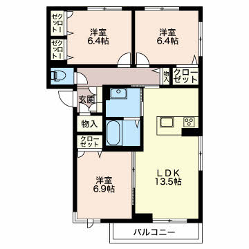 エクラージュBの間取り