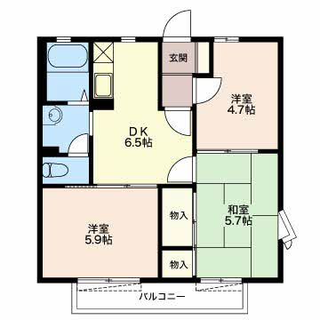 セレッソ大島の間取り