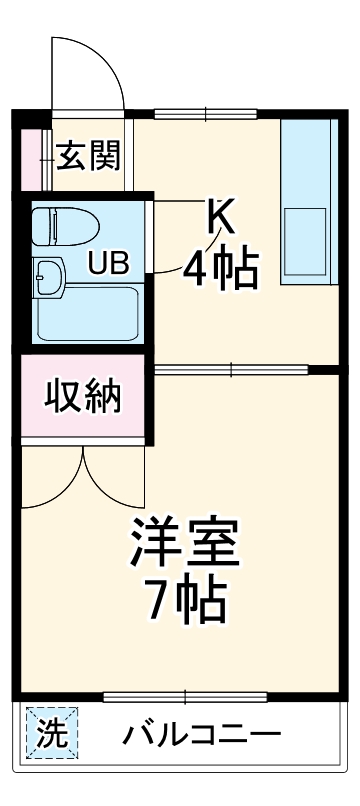 コーポ山口の間取り