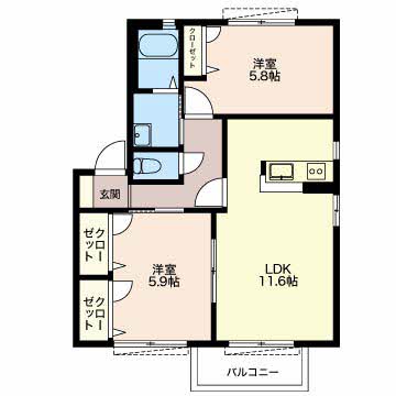 パインツリー5の間取り