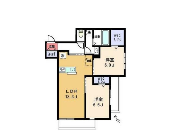 M.Dalbershe武蔵小杉の間取り