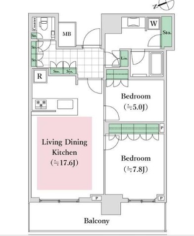 ザ・タワー横浜北仲の間取り