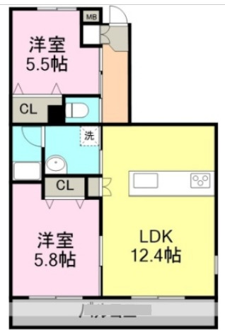 プランドール葵の間取り