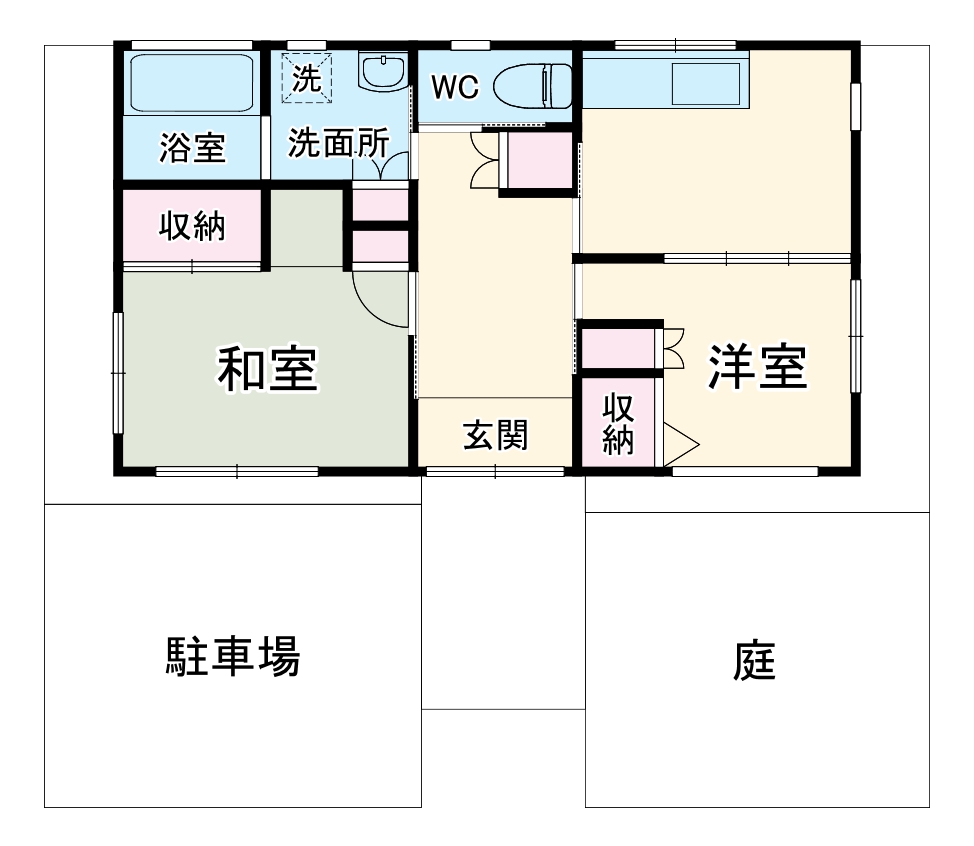 高柳1725戸建の間取り
