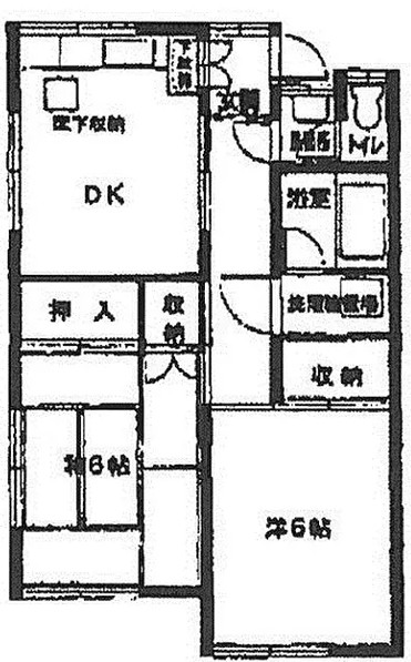 的場アパートの間取り