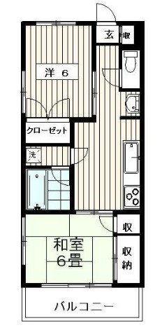 巳善ハイツの間取り