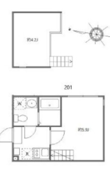 ハーモニーテラス青井ⅩⅢの間取り
