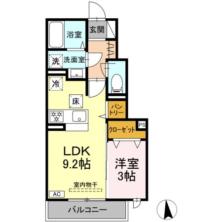 ヴィラクレストⅦの間取り