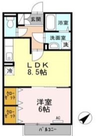 Rinon東貝塚の間取り