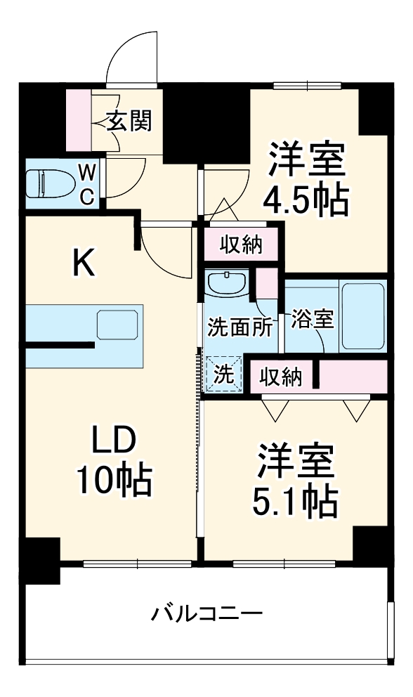 S-RESIDENCE名駅北alesiaの間取り
