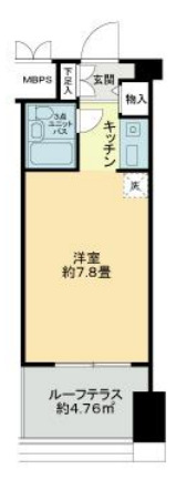 調布ケ丘の完工年月(1984年3月)築の賃貸マンションの間取り