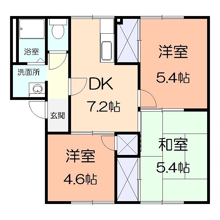 サンハイムⅠの間取り