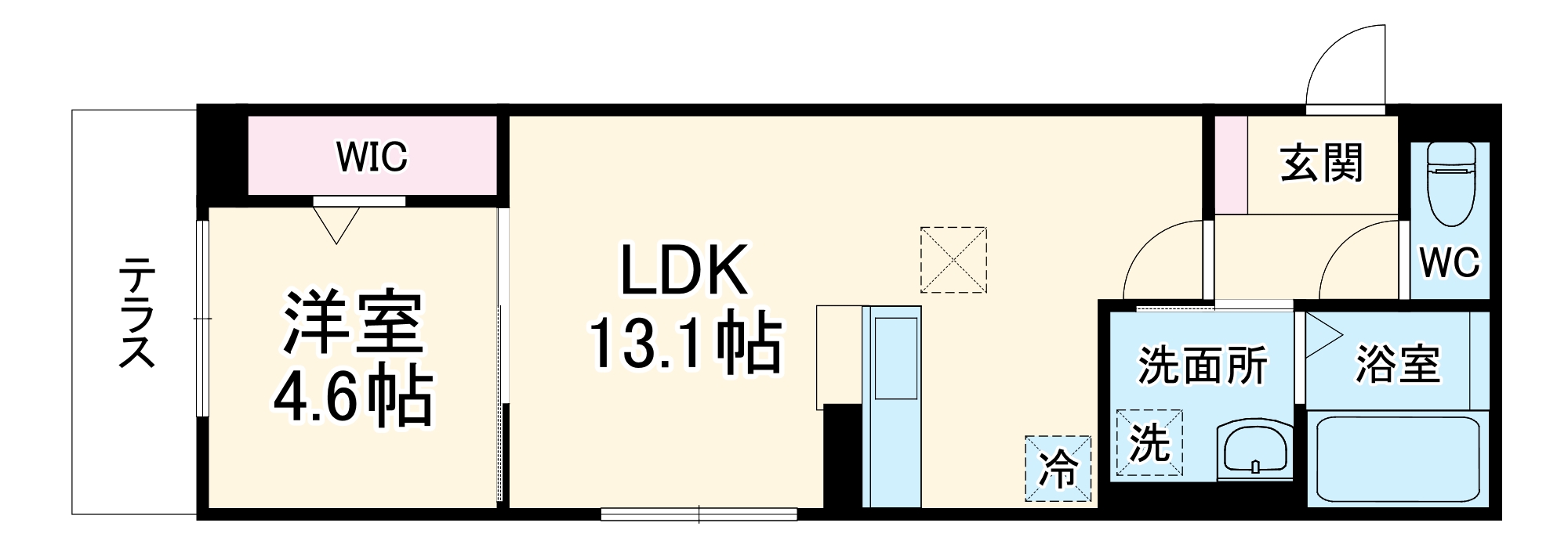 D-room名駅E棟の間取り