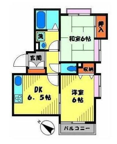 百村の完工年月(1993年12月)築の賃貸マンションの間取り