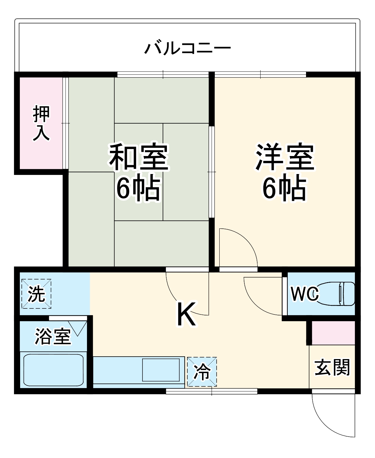 コーポ美和の間取り
