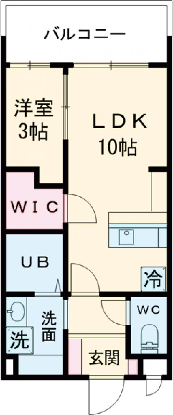 エフパルク大橋Ⅱの間取り
