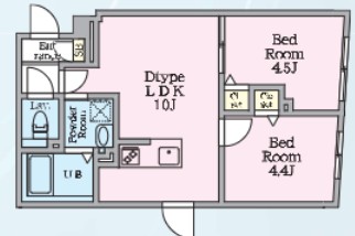 エルファーロ神楽坂Ⅲの間取り