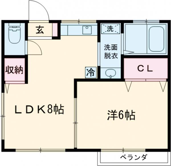 コーポ石橋の間取り