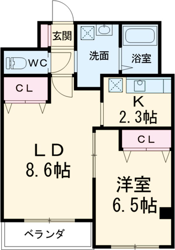 エルフ湘南の間取り