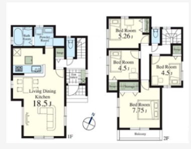マイホームネクスト小深作の間取り