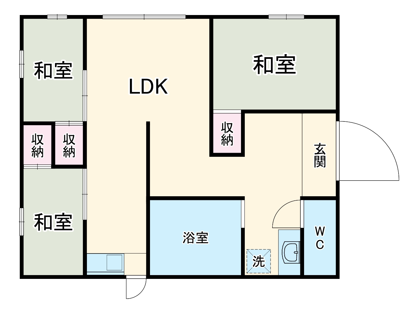 大渕戸建ての間取り