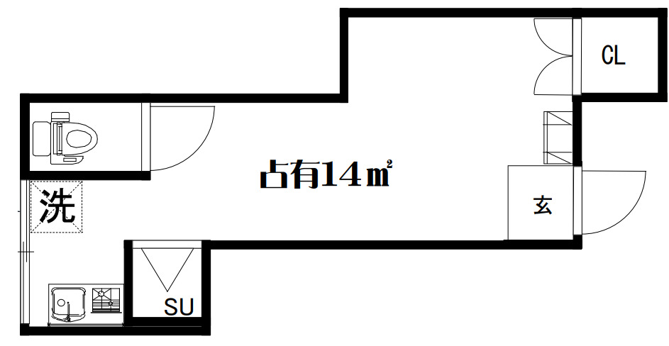 コーポ高田の間取り