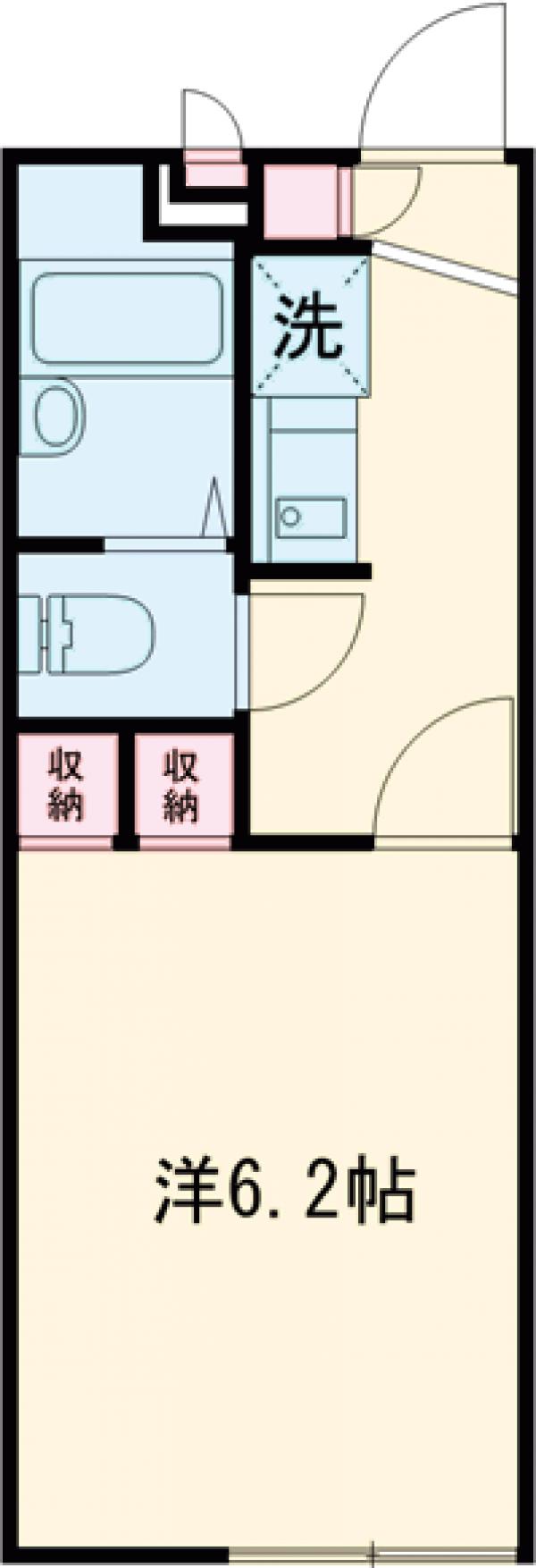 レオパレスクレール東葛西の間取り