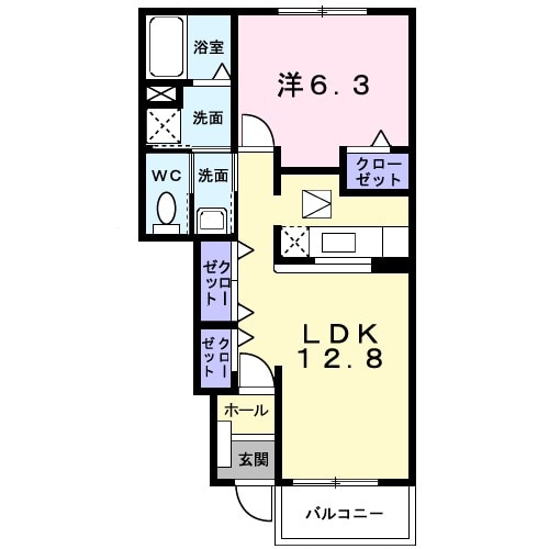 ミニョンパレAの間取り