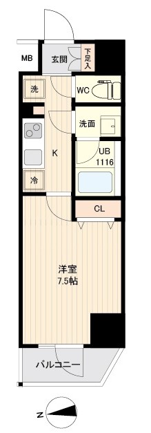 ORSUS大鳥居の間取り