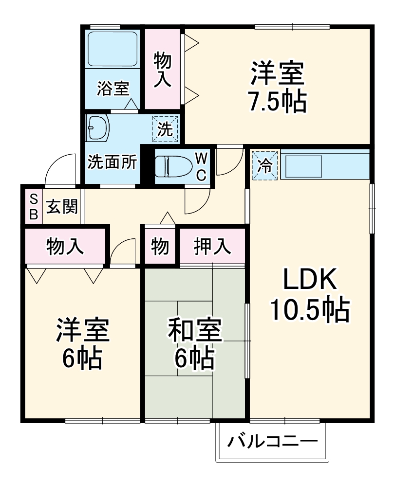 ピュアコートの間取り