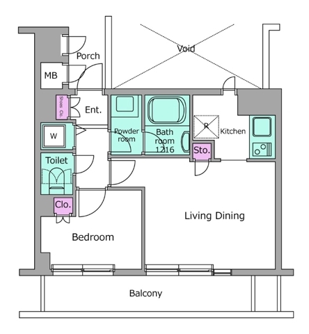 レジディア文京音羽の間取り